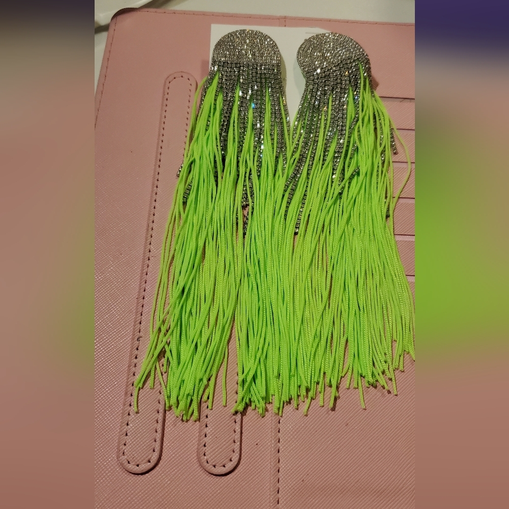 Lime Green Fringe Women's Accessory